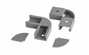 Jeu de connecteurs d'angle pour profilé aluminium APK207-2pcs.