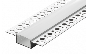 Aluminium profile for gypsum board, wide, 3m, 21mm
