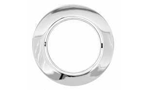 Cornice downlight da soffitto, rotonda, GU10, mobile, cromata, alluminio, IP20
