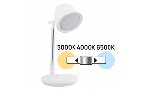 Lampada da tavolo LED dimmerabile 8W, 3000K/4000K/6500K, 220-240V AC