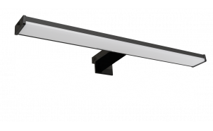 LED осветително тяло за баня – за огледало, стена и шкаф, 8W, 4000К, черно, IP44