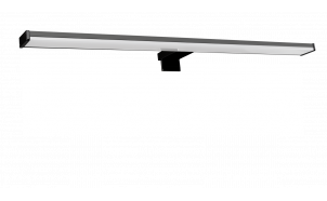 LED осветително тяло за баня – за огледало, стена и шкаф, 12W, 4000К, черно, IP44