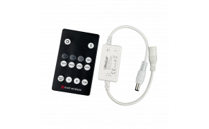 Mini dimmer RF per illuminazione LED monocromatica 6A, 12-24V DC