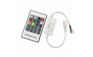 RF Мини контролер за RGB LED осветление, 6A, 12-24V DC