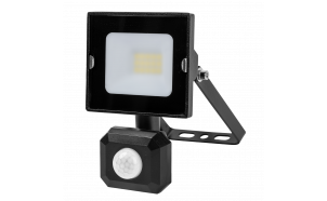 Proiettore LED SLIM con sensore PIR 10W, 4000K, 220-240V AC, IP44