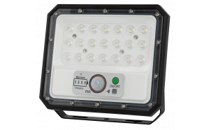 Solare proiettore LED con sensore PIR, 90°, 5W, 5500K, IP65