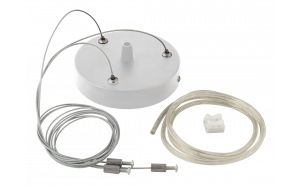 Kit di sospensione con 3 corde 100 cm, bianco