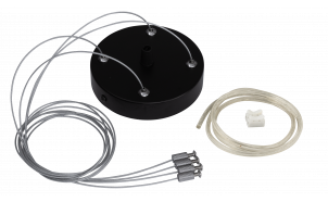 Kit di sospensione con 4 corde 100 cm, nero