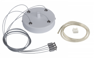 Kit di sospensione con 4 corde 100 cm, bianco