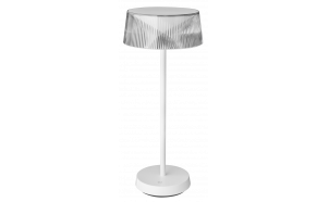 Ricaricabile Lampada da tavolo LED dimmerabile, 2.3W, 3000K, IP44, bianca
