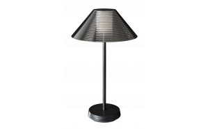 Ricaricabile Lampada da tavolo LED dimmerabile, 1.5W, 3000K, IP44, nera