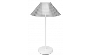 Ricaricabile Lampada da tavolo LED dimmerabile, 1.5W, 3000K, IP44, bianca
