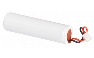 Batteria agli ioni di litio 18650, 3.7V DC, 2600mAh, con protezione BMS, cablata