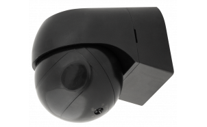 PIR сензор за движение за открит монтаж с черна леща, 180°, 12m, IP44, черен