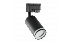 Тяло за релсов монтаж, двупроводно, GU10, 220-240V AC, IP20, черно