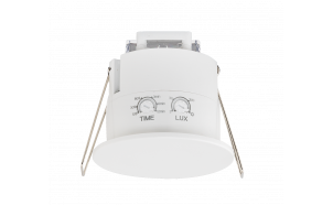 Détecteur de mouvement et de présence à micro-ondes pour encastrement, 360°, 1200W/600W, 4m, IP54