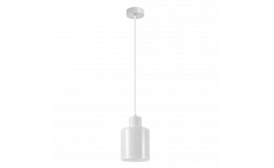 Lampada a sospensione, vetro, 1m, E27, 220-240V AC, IP20, bianco