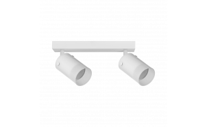 Apparecchio per montaggio a soffitto, vetro, 2XGU10, 220-240V AC, IP20, bianco