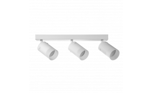 Apparecchio per montaggio a soffitto, vetro, 3XGU10, 220-240V AC, IP20, bianco