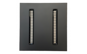 Πάνελ LED για επιτοίχια τοποθέτηση 600x600, UGR<19, 40W, 4000K, 130 lm/W, 90°, 220V-240V AC, μαύρο, IP20