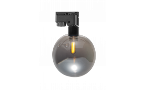Тяло за релсов монтаж, стъклено, двупроводно, G9, 220-240V AC, IP20, черно