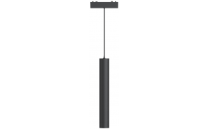 LED SMART pendel magnético, cilíndrico, negro 12W, CCT, 48V DC