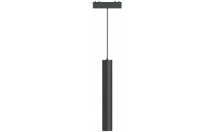 LED SMART pendel magnético, cilíndrico, negro 6W, CCT, 48V DC