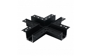 Conector en cruz para carril profundo empotrado