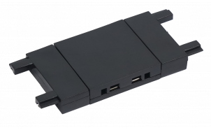 Conector recto para carril slim de superficie