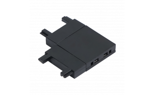 L conector horizontal para carril slim de superficie