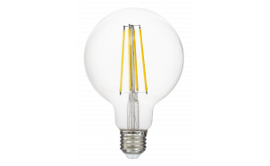 Lampadina globo a filamento LED, G95, 12W, E27, 4000K, 230V AC