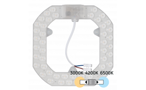 Магнитен LED модул за плафониери с превключвател, 24W, 3000K/4200K/6500K, 220V-240V AC