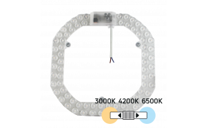 Магнитен LED модул за плафониери с превключвател, 36W, 3000K/4200K/6500K, 220V-240V AC