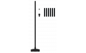 Palo portatile con supporto per installazione illuminazione, max. 2.5m.