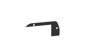 Set crnih završnih kapica za aluminijski profil APK220BK - 2 kom.