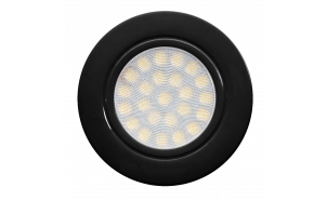 Mini LED downlight for building-in round 4W, 4200K, 220-240V AC, IP44, black