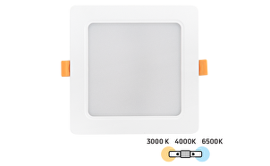 Pannello LED da incasso, quadrato 12W, 3000K/4000K/6500K, 220-240V AC, IP54