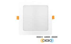 Pannello LED da incasso, quadrato 18W, 3000K/4000K/6500K, 220-240V AC, IP54