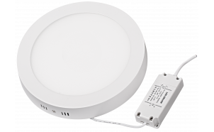 Pannello LED per montaggio a superficie, rotondo, 12W, 2700K, 220V-240V AC