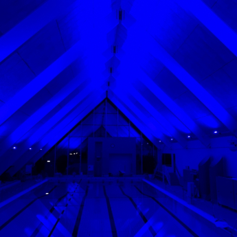 Swimming pool  - Hinnerup, Denmark. DMX RGB LED Wall Washer Ultralux STXC22053