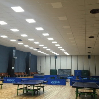 Palast der Kultur und des Sports - Varna. LED-Industriebeleuchtungskörper LITH1505050, LED Panel LP2