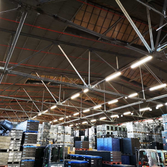 Kostal Bulgaria Automotive warehouse. Lighting carried out with LITH1505450